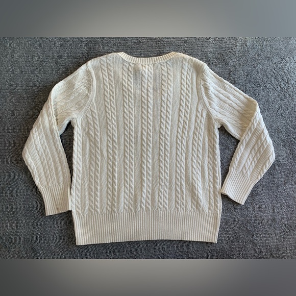 3/$30 STYLE & CO
V-Neck Silver Shine Cable-Knit Long-Sleeve Sweater XL NWT - Picture 8 of 11